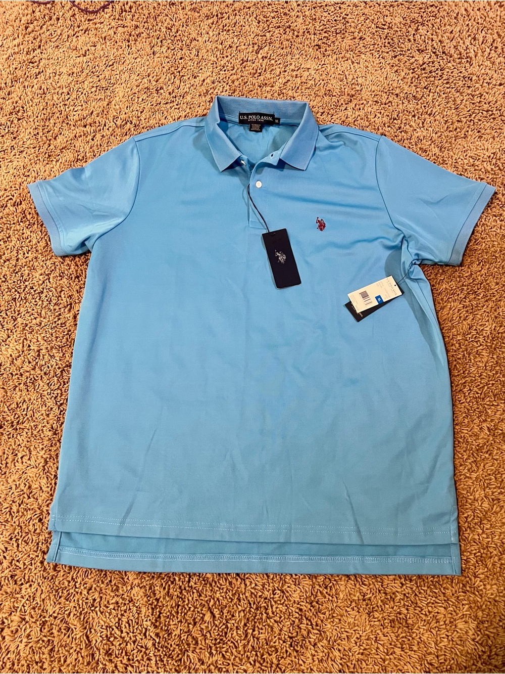 U.S. Polo Assn. Men’s Sky Blue Short Sleeve Polo